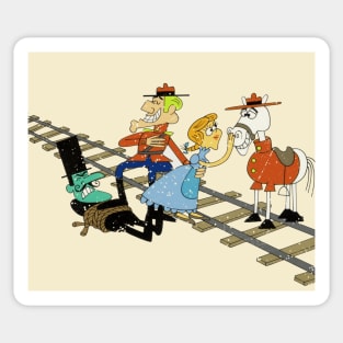Dudley Do-Right, Nell, Horse and Snidely Whiplash Sticker